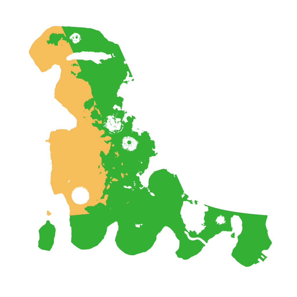 Biome Rust Map: Procedural Map, Size: 3000, Seed: 519845