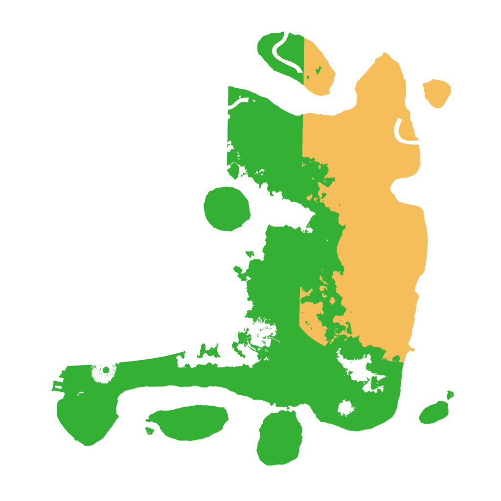 Biome Rust Map: Procedural Map, Size: 3000, Seed: 4454