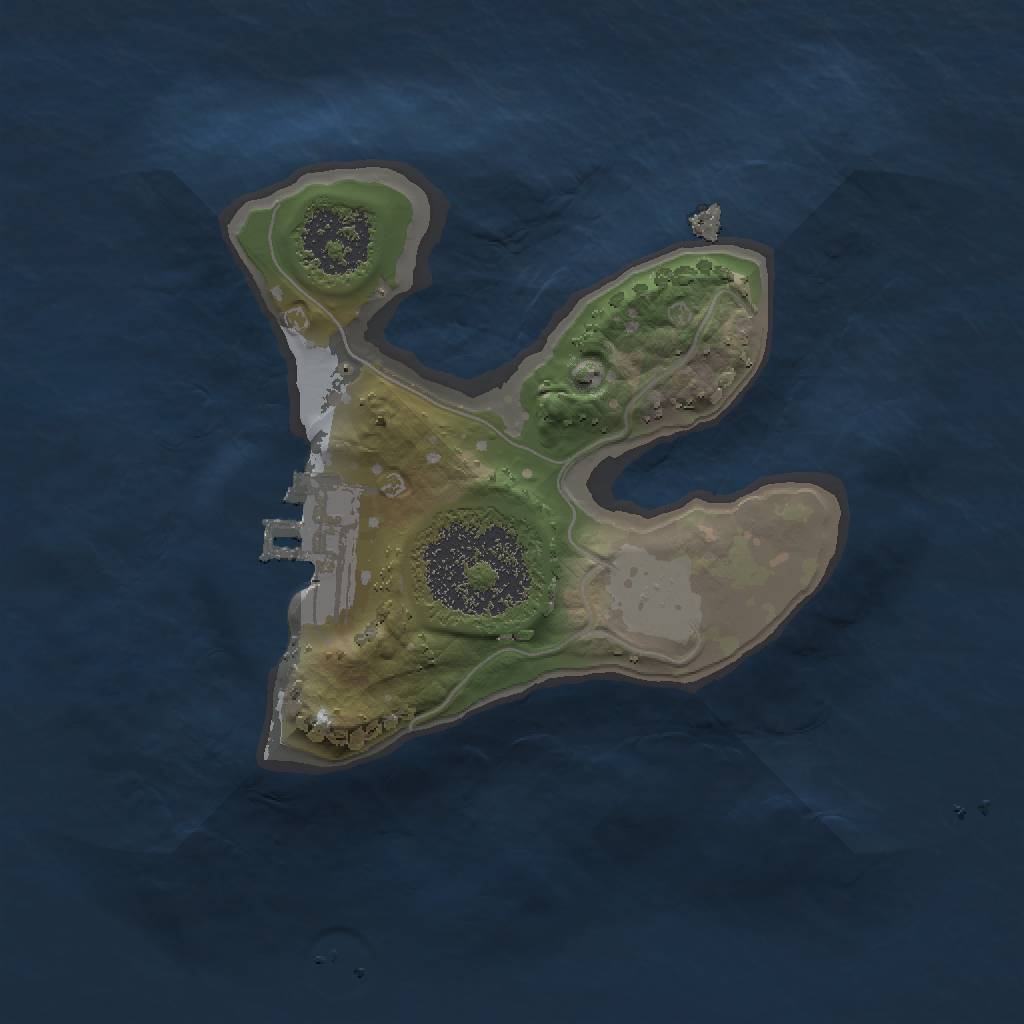 Rust Map: Procedural Map, Size: 1500, Seed: 1949494061, 5 Monuments