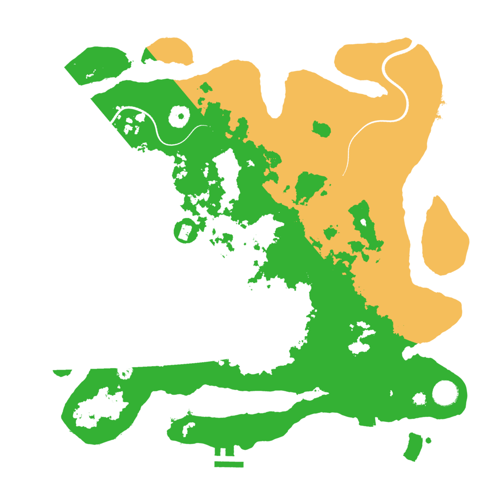 Biome Rust Map: Procedural Map, Size: 3500, Seed: 930875479