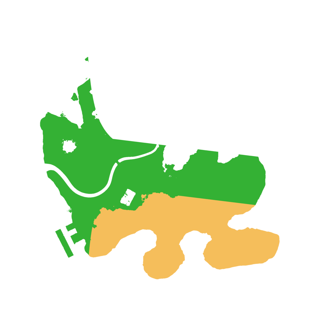 Biome Rust Map: Procedural Map, Size: 2200, Seed: 1347628689