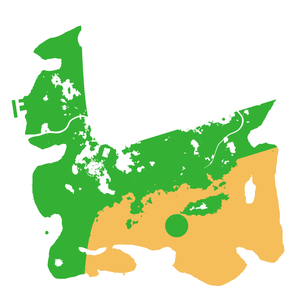Biome Rust Map: Procedural Map, Size: 3500, Seed: 740665148