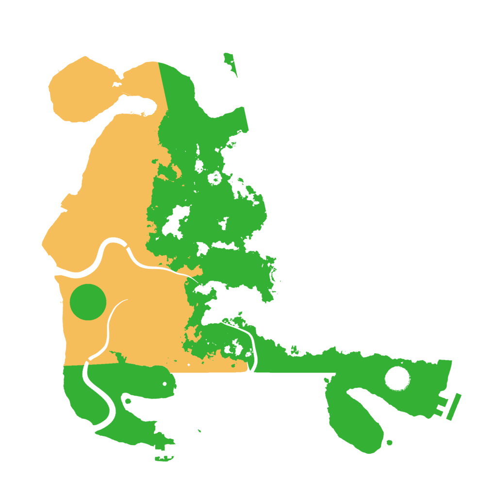 Biome Rust Map: Procedural Map, Size: 3600, Seed: 103810005