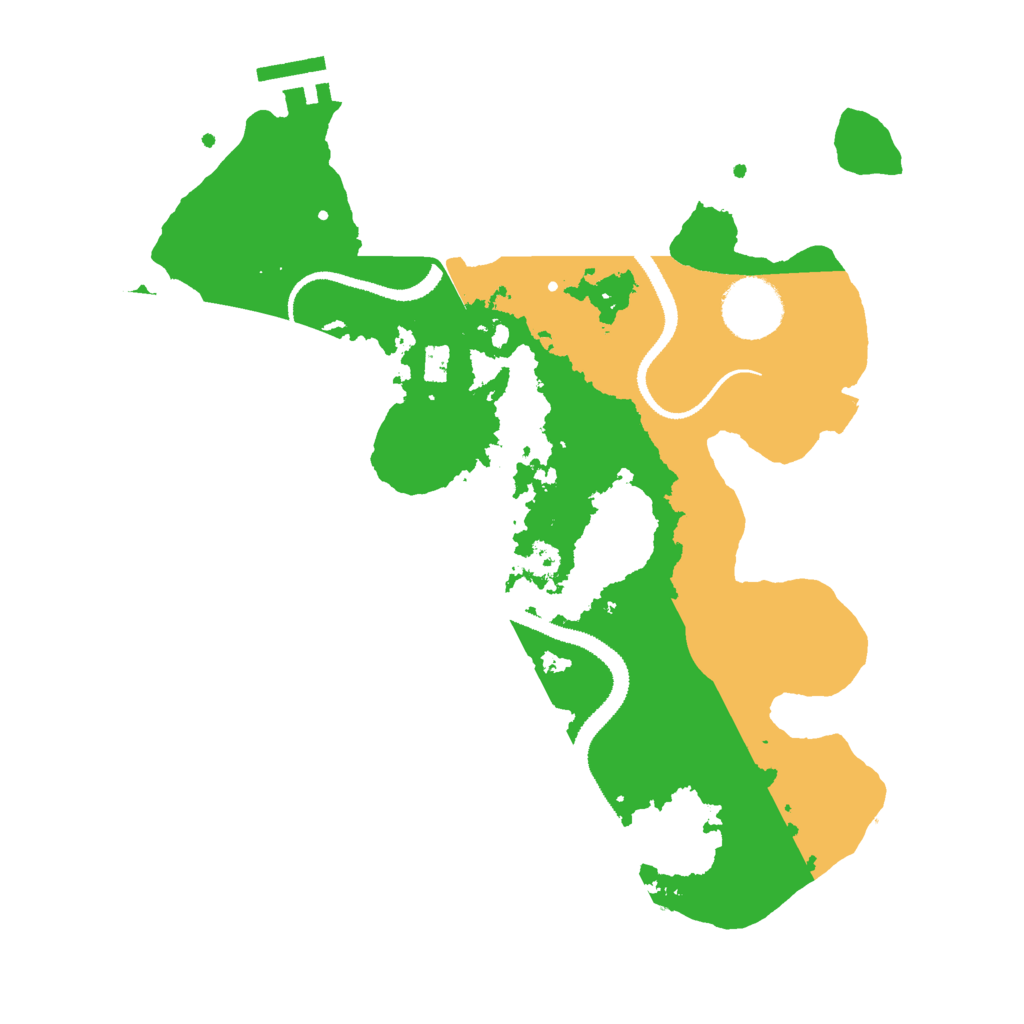 Biome Rust Map: Procedural Map, Size: 3000, Seed: 29279