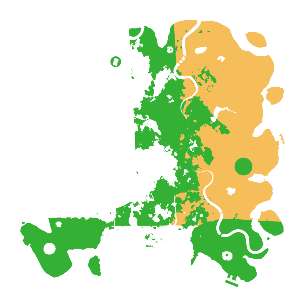 Biome Rust Map: Procedural Map, Size: 4500, Seed: 9186