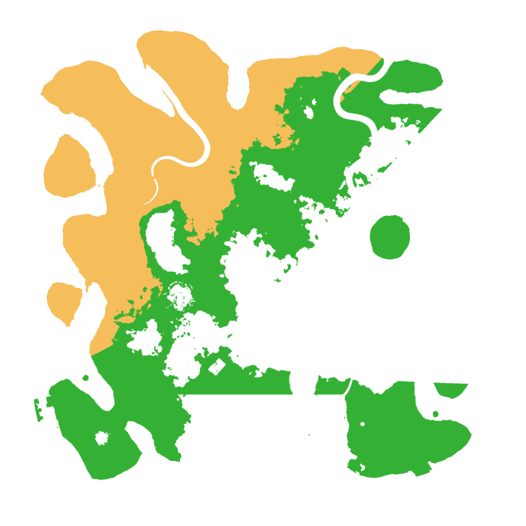 Biome Rust Map: Procedural Map, Size: 3500, Seed: 543786240