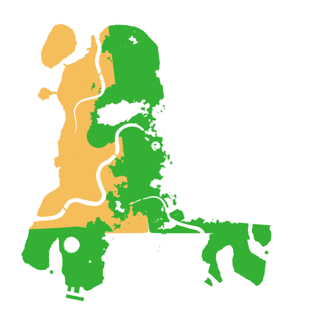 Biome Rust Map: Procedural Map, Size: 3500, Seed: 1935199522