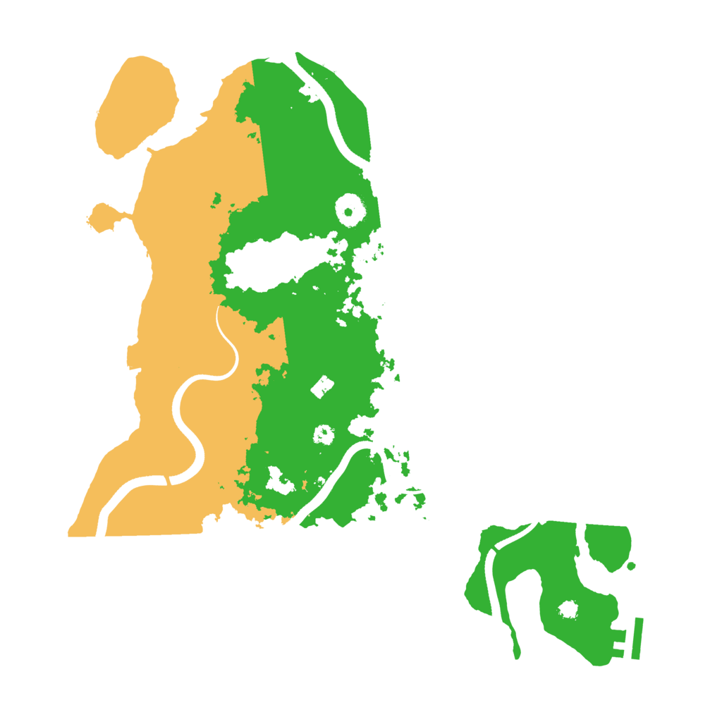 Biome Rust Map: Procedural Map, Size: 3500, Seed: 1935199522