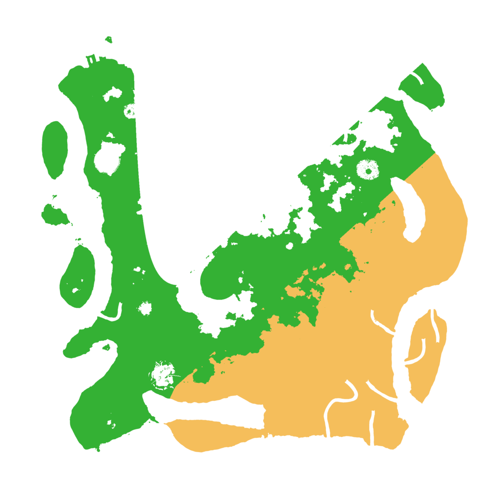 Biome Rust Map: Procedural Map, Size: 3500, Seed: 1587074512