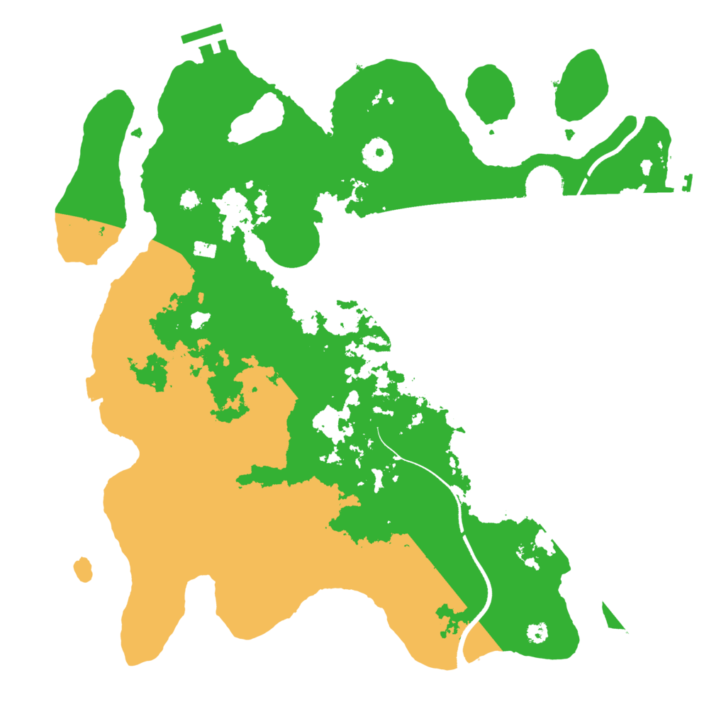 Biome Rust Map: Procedural Map, Size: 3500, Seed: 1467431049