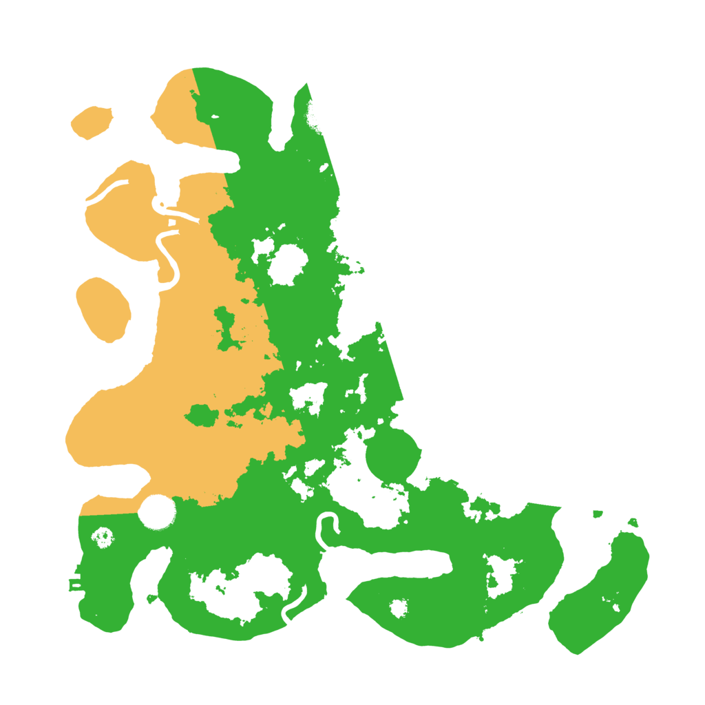Biome Rust Map: Procedural Map, Size: 3500, Seed: 7415