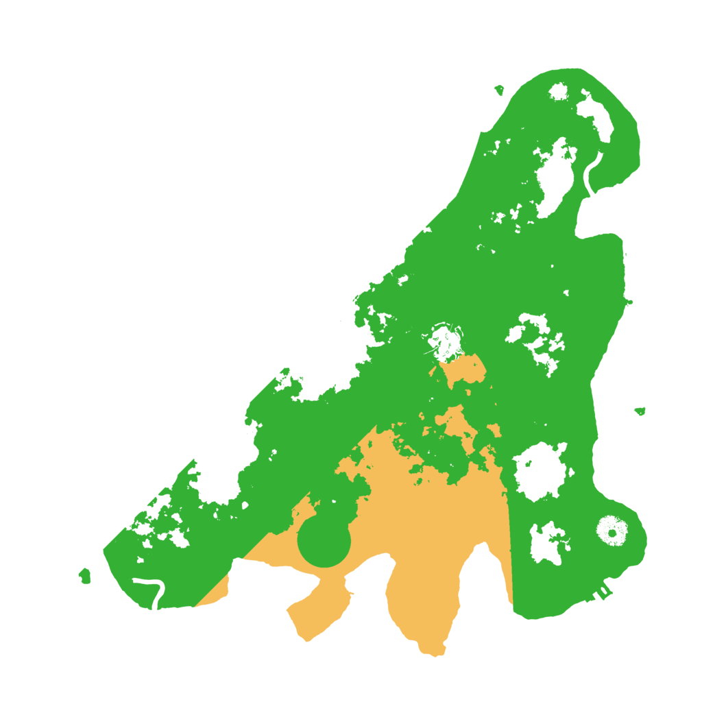Biome Rust Map: Procedural Map, Size: 3500, Seed: 6469459