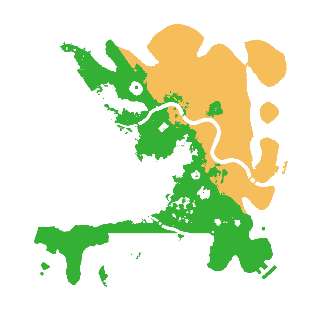 Biome Rust Map: Procedural Map, Size: 3500, Seed: 1742443856