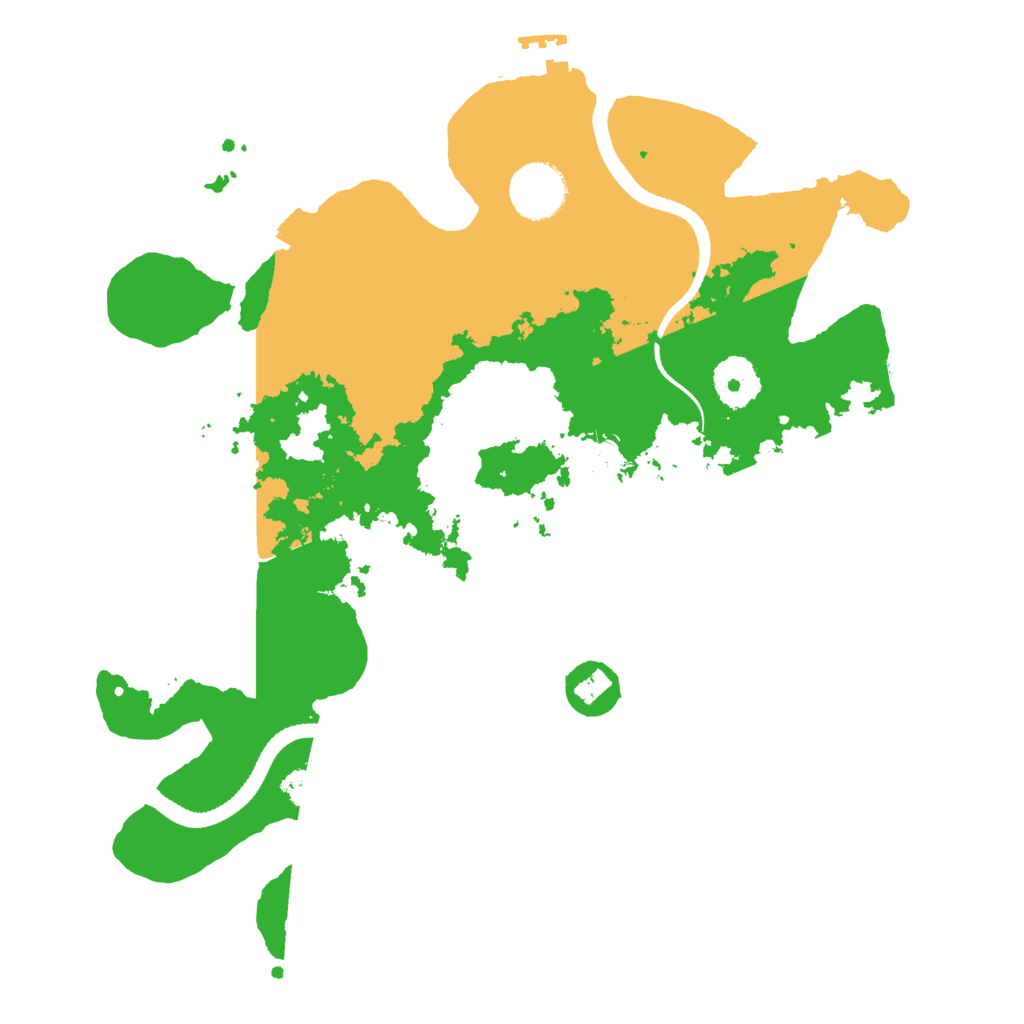 Biome Rust Map: Procedural Map, Size: 3200, Seed: 2352857