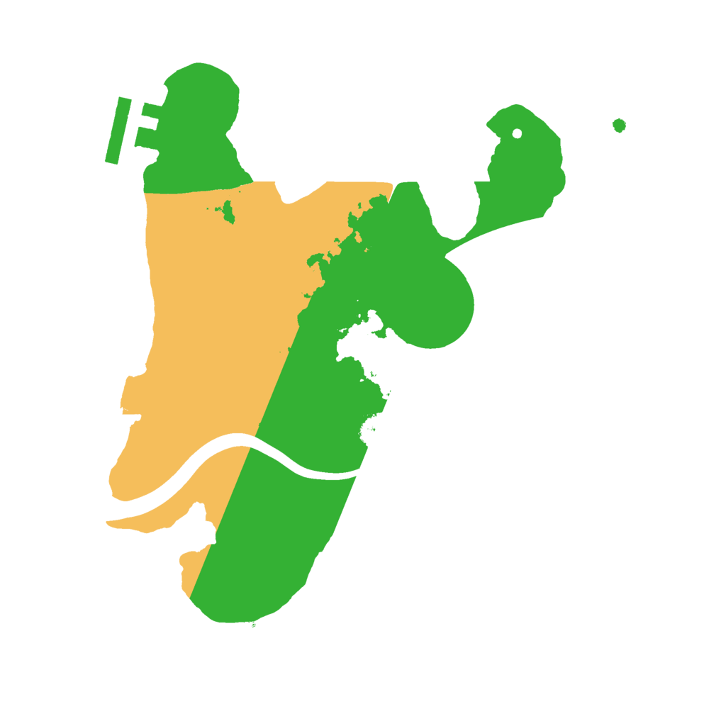 Biome Rust Map: Procedural Map, Size: 2200, Seed: 2907912