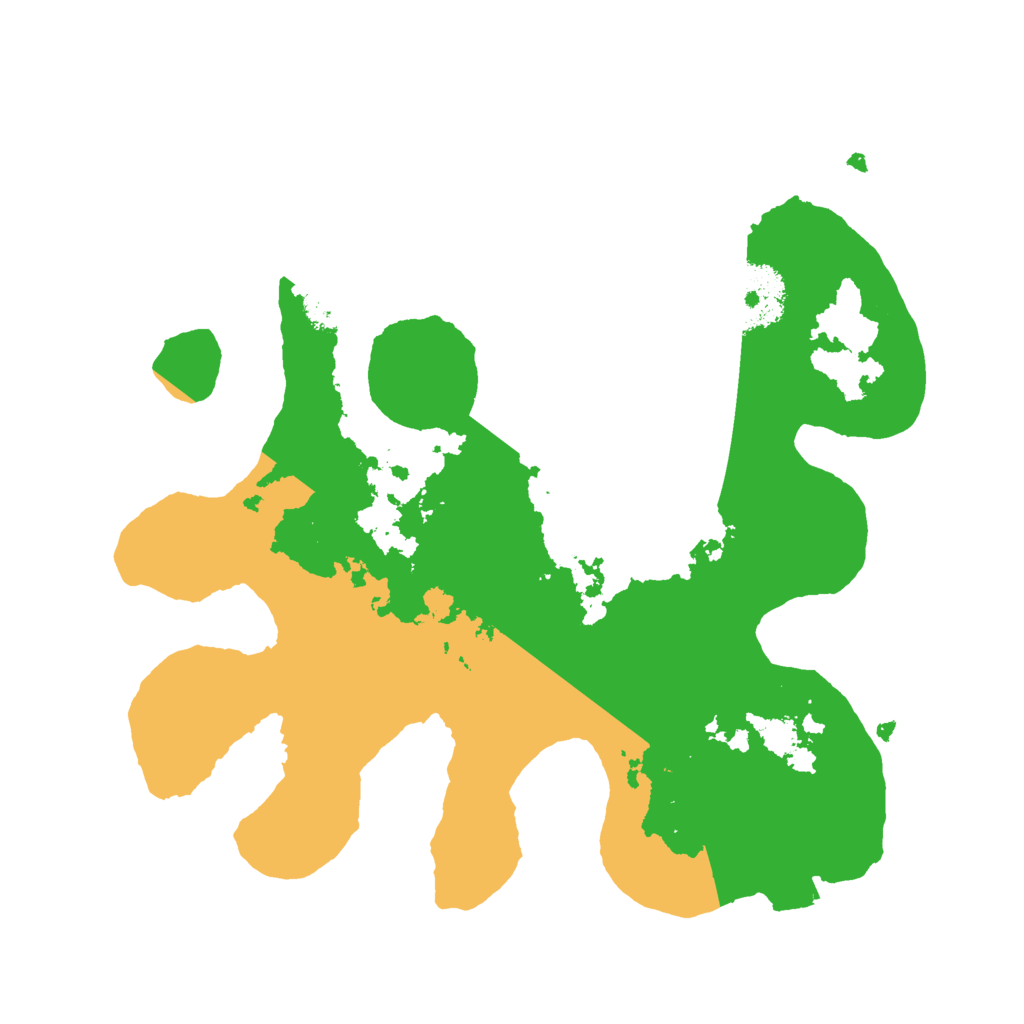 Biome Rust Map: Procedural Map, Size: 2500, Seed: 244264