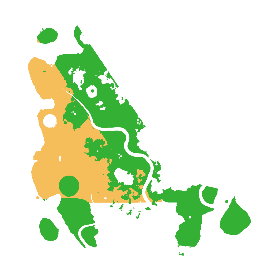 Biome Rust Map: Procedural Map, Size: 3500, Seed: 714984475