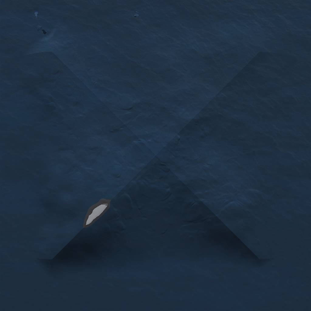 Rust Map: Procedural Map, Size: 1000, Seed: 6121, 3 Monuments