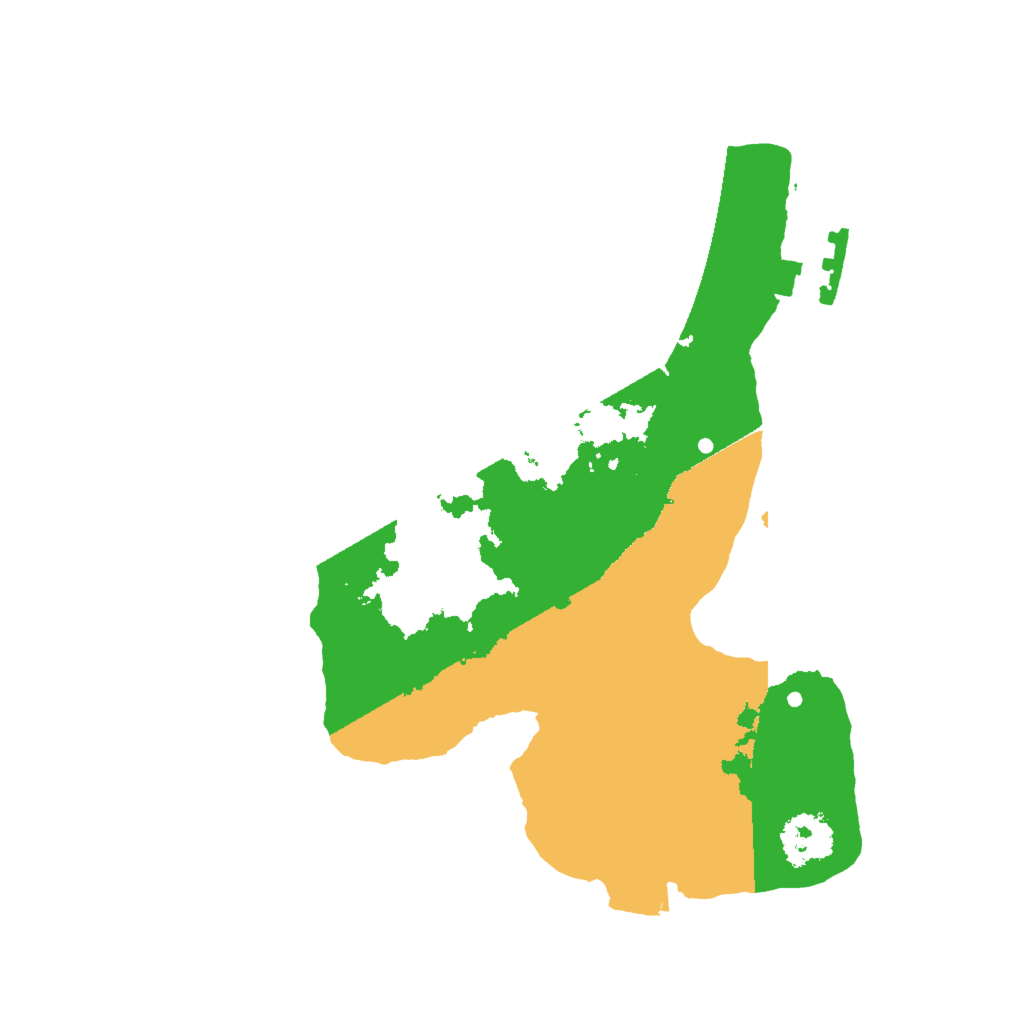 Biome Rust Map: Procedural Map, Size: 2000, Seed: 13451344