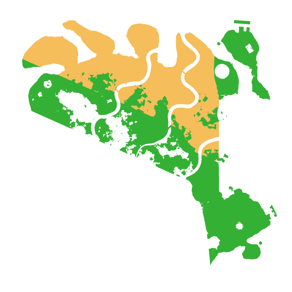 Biome Rust Map: Procedural Map, Size: 3650, Seed: 80087296