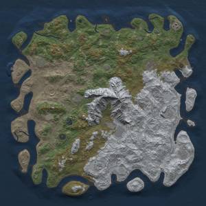 Thumbnail Rust Map: Procedural Map, Size: 5000, Seed: 351, 19 Monuments