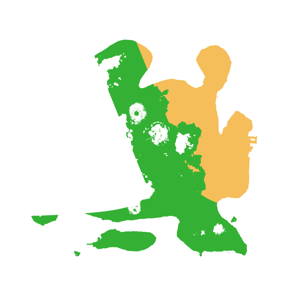 Biome Rust Map: Procedural Map, Size: 2500, Seed: 745210