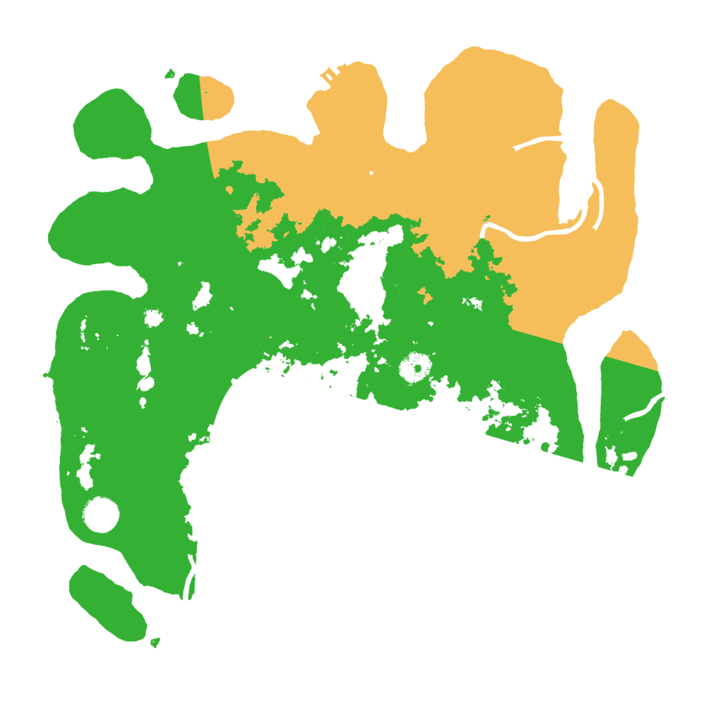 Biome Rust Map: Procedural Map, Size: 3600, Seed: 1371229550