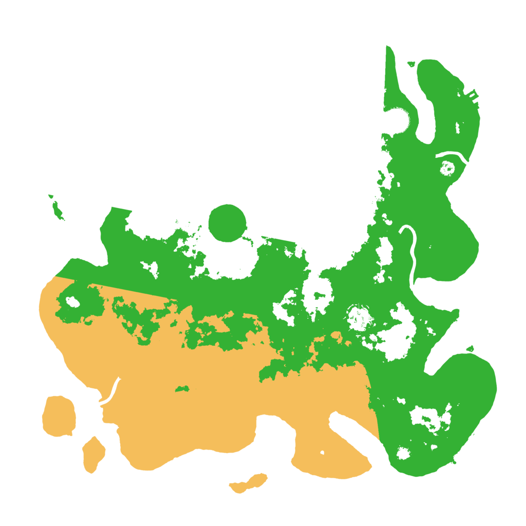 Biome Rust Map: Procedural Map, Size: 3700, Seed: 420667829