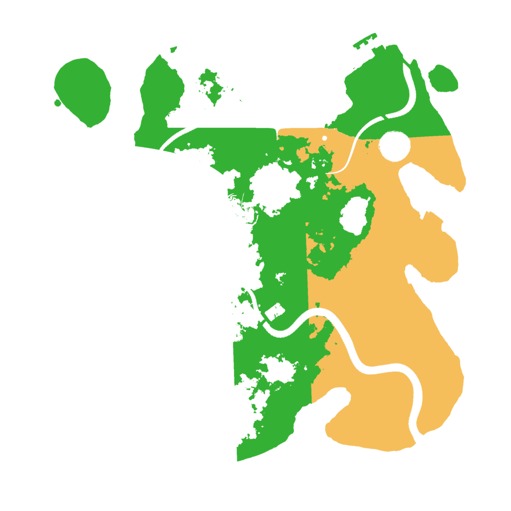 Biome Rust Map: Procedural Map, Size: 3000, Seed: 13096