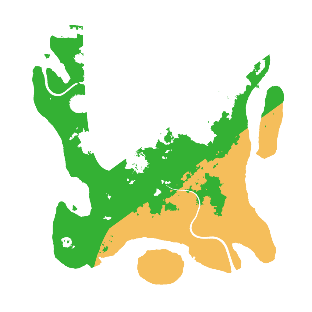 Biome Rust Map: Procedural Map, Size: 3000, Seed: 33662