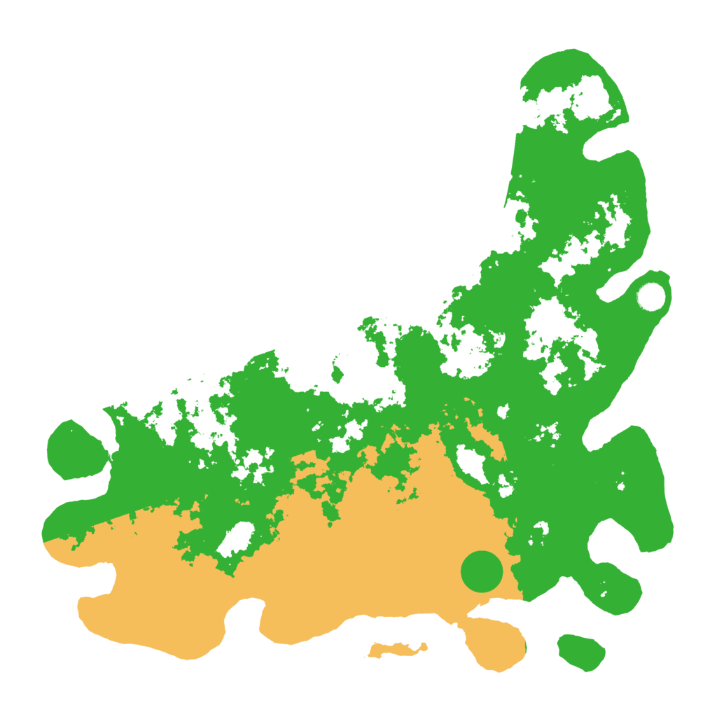 Biome Rust Map: Barren, Size: 4500, Seed: 648252