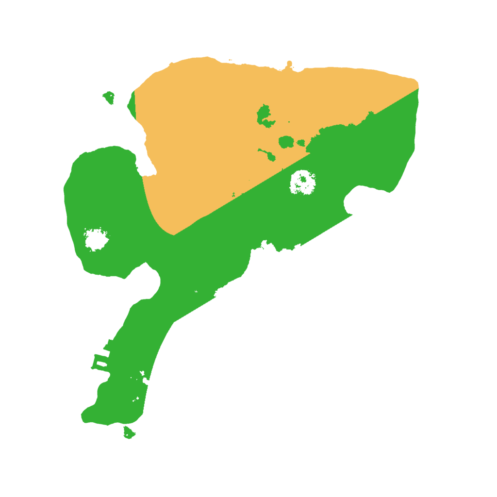 Biome Rust Map: Procedural Map, Size: 2000, Seed: 16969