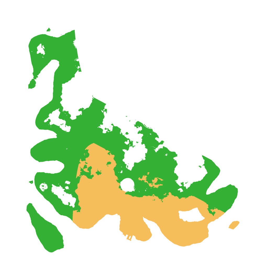 Biome Rust Map: Procedural Map, Size: 3500, Seed: 7458750