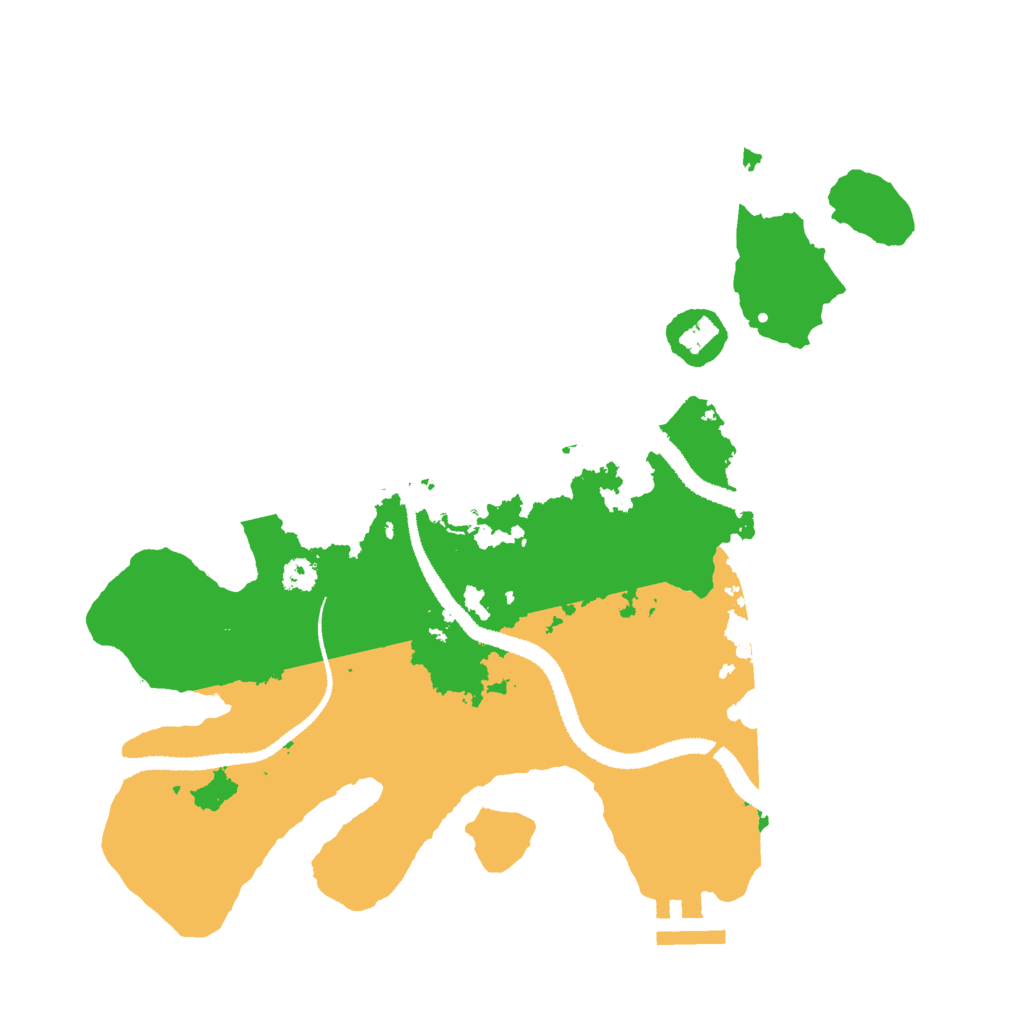 Biome Rust Map: Procedural Map, Size: 3000, Seed: 1037086919