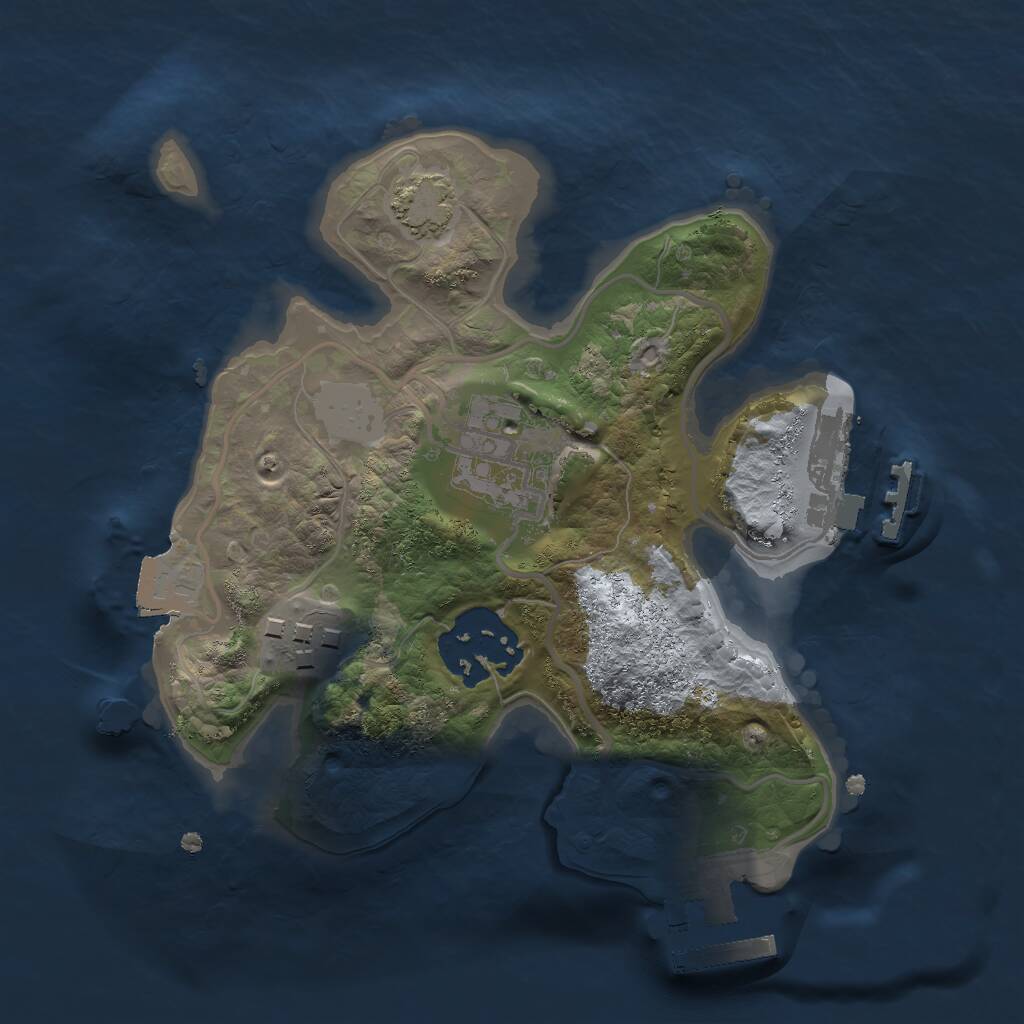 Rust Map: Procedural Map, Size: 2000, Seed: 23082022, 7 Monuments