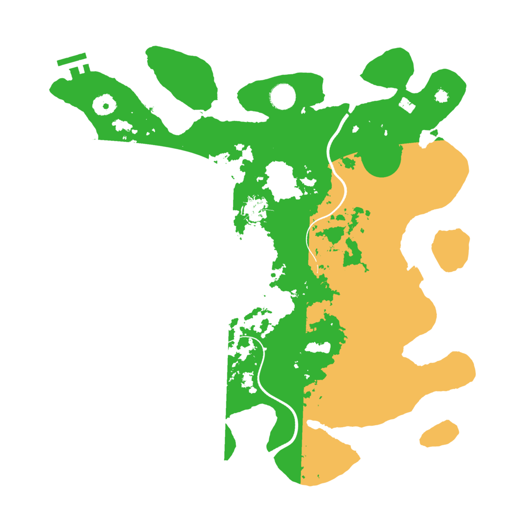 Biome Rust Map: Procedural Map, Size: 3500, Seed: 5148041