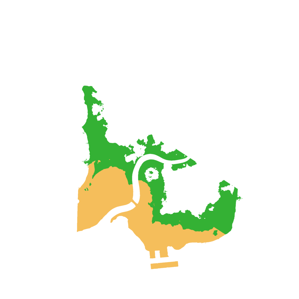 Biome Rust Map: Procedural Map, Size: 2200, Seed: 80085420