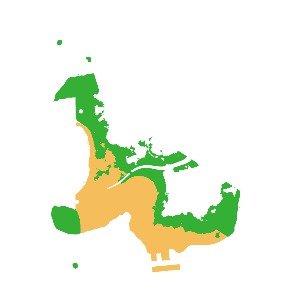 Biome Rust Map: Procedural Map, Size: 2200, Seed: 80085420