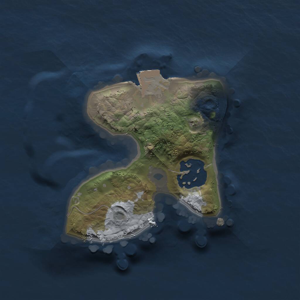 Rust Map: Procedural Map, Size: 1500, Seed: 5712985, 2 Monuments