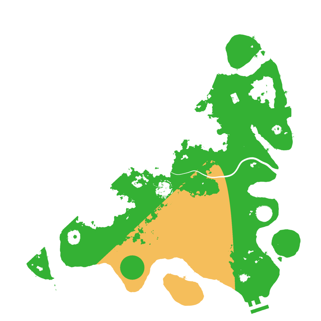Biome Rust Map: Procedural Map, Size: 3500, Seed: 2134482895