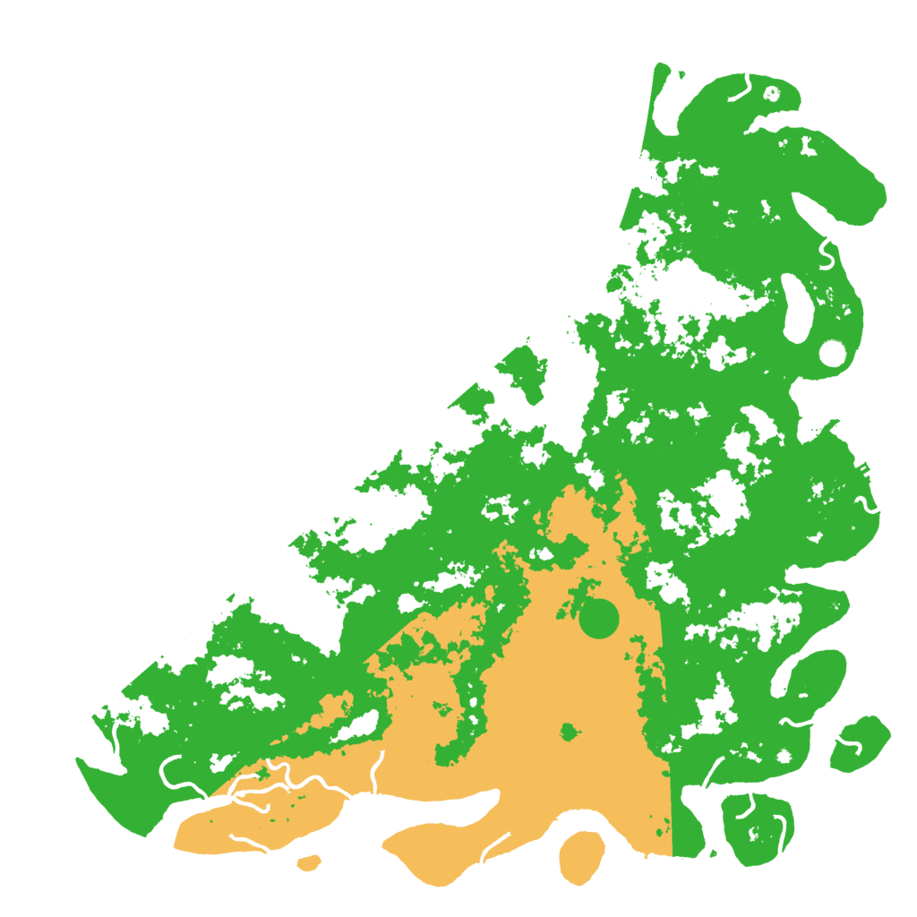 Biome Rust Map: Procedural Map, Size: 6000, Seed: 77437743