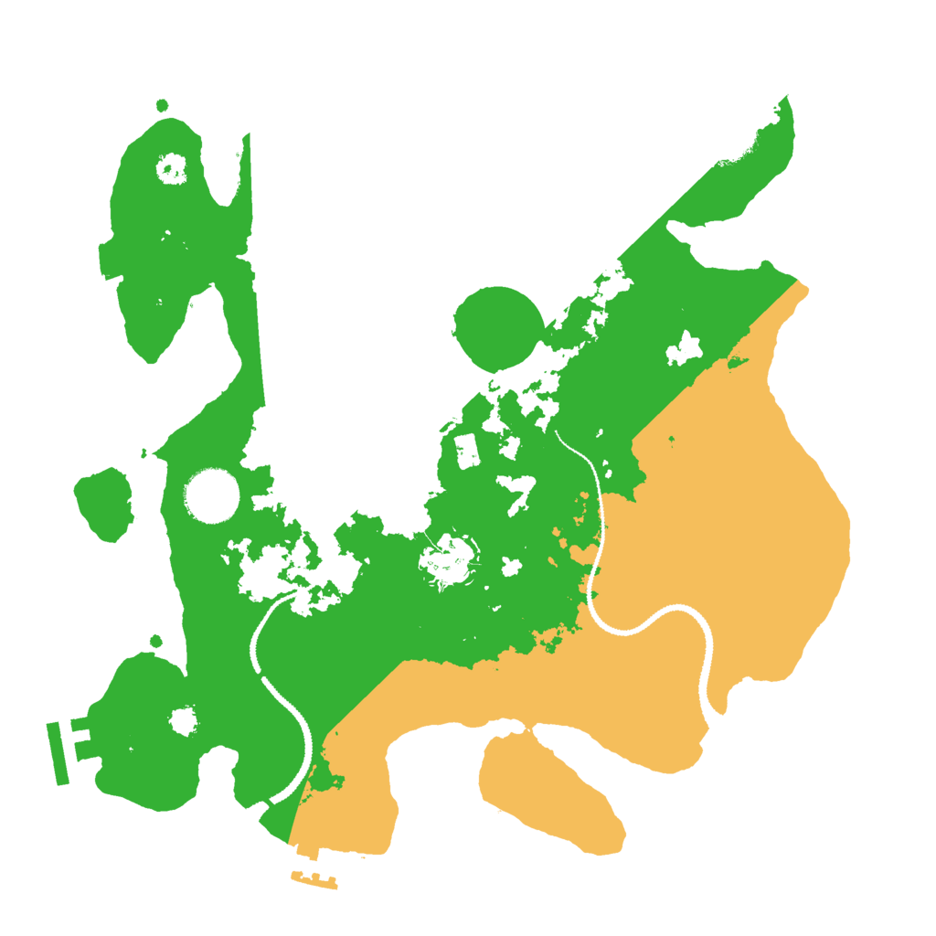 Biome Rust Map: Procedural Map, Size: 3000, Seed: 63083