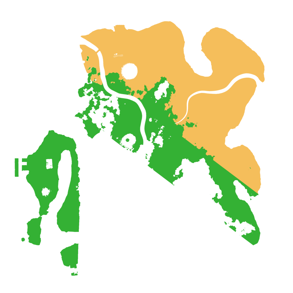 Biome Rust Map: Procedural Map, Size: 3200, Seed: 71645349