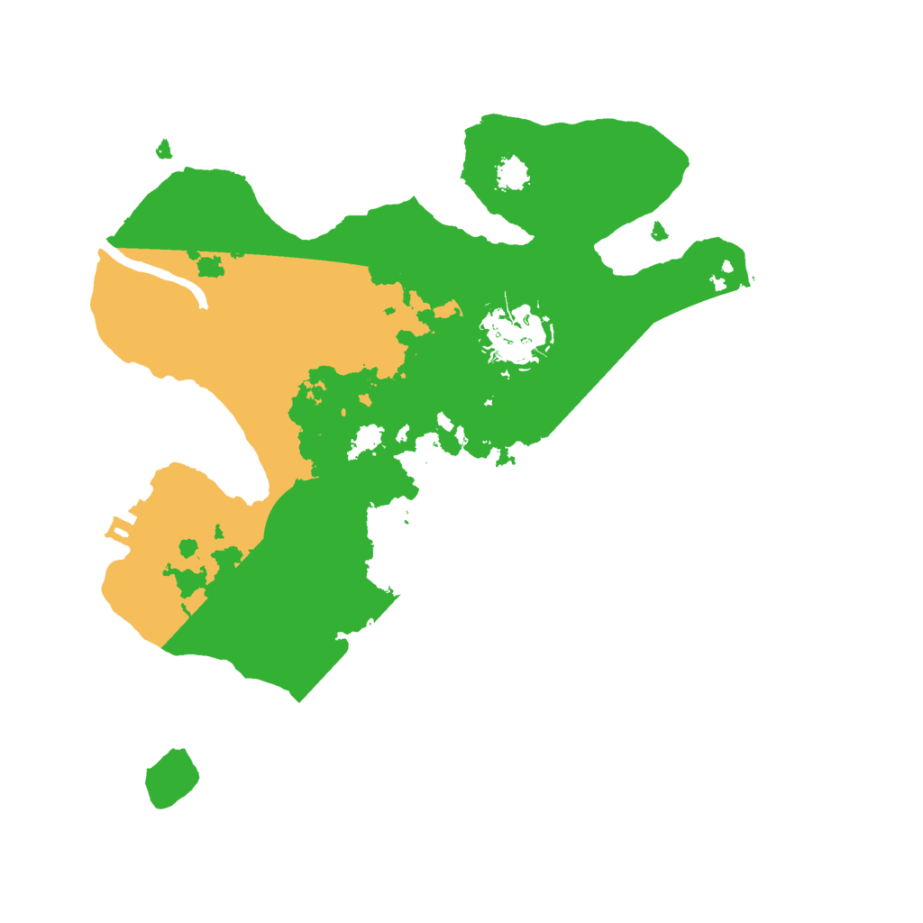 Biome Rust Map: Procedural Map, Size: 2500, Seed: 610880919