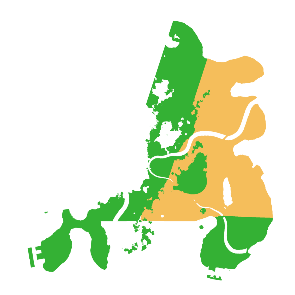 Biome Rust Map: Procedural Map, Size: 3000, Seed: 76245