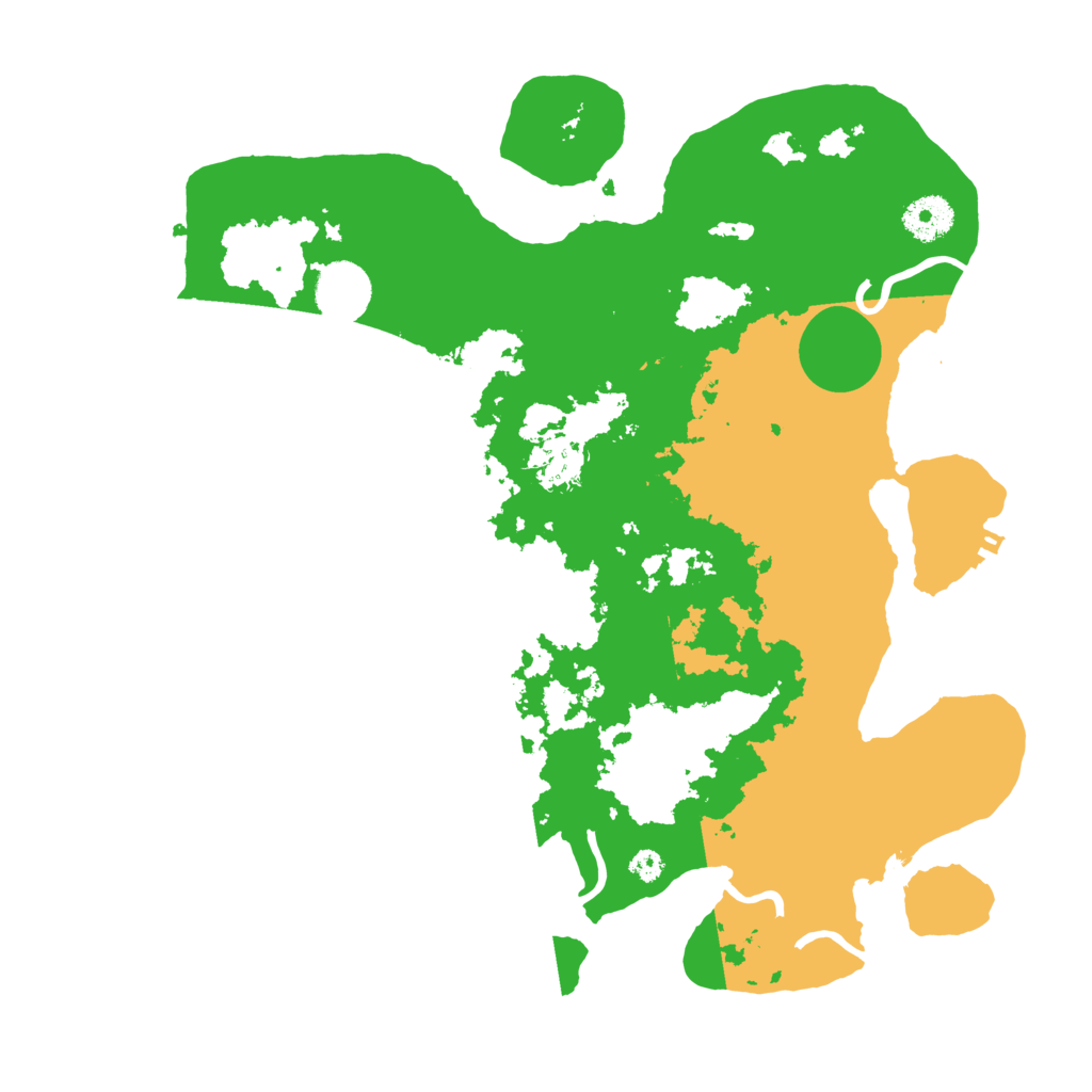 Biome Rust Map: Procedural Map, Size: 3500, Seed: 460704166
