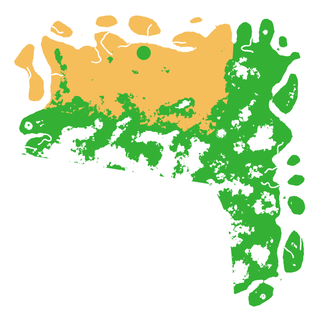 Biome Rust Map: Procedural Map, Size: 6000, Seed: 81680085