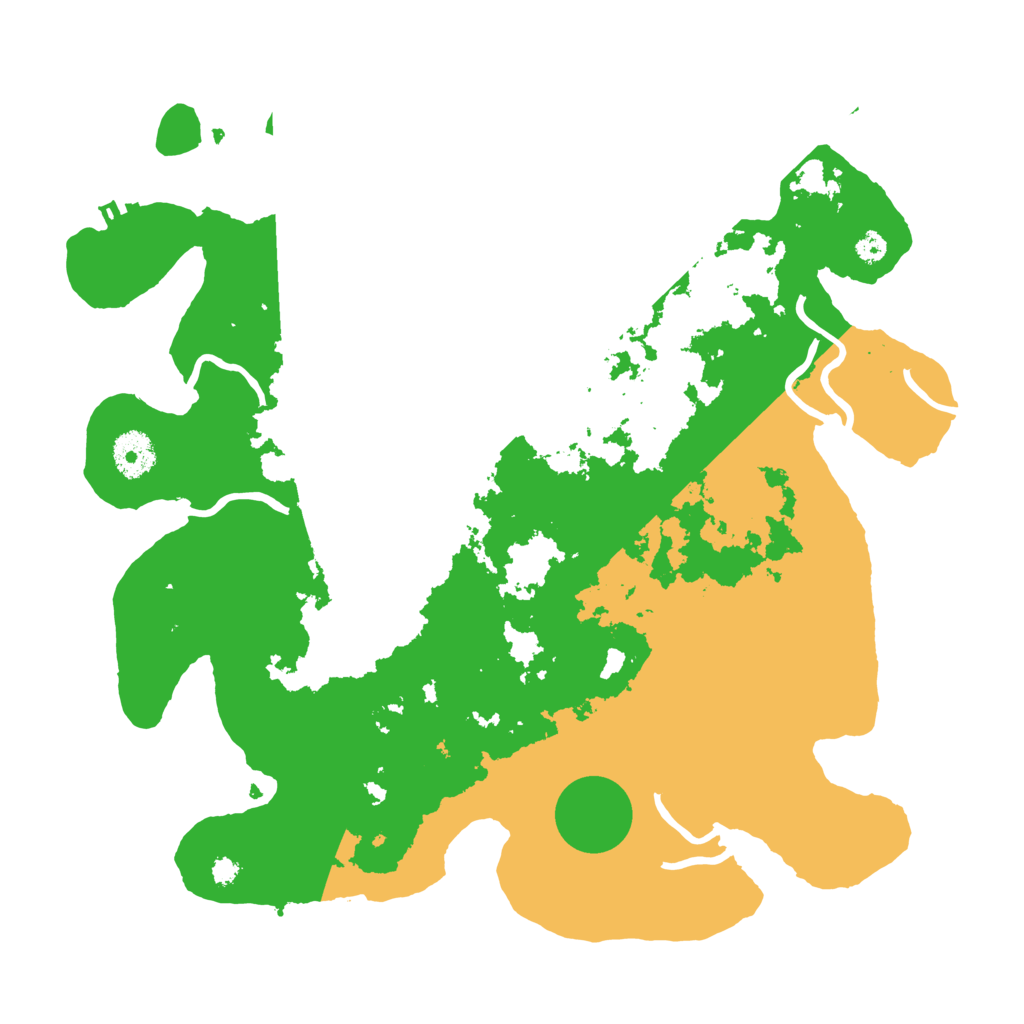 Biome Rust Map: Procedural Map, Size: 3500, Seed: 54832410