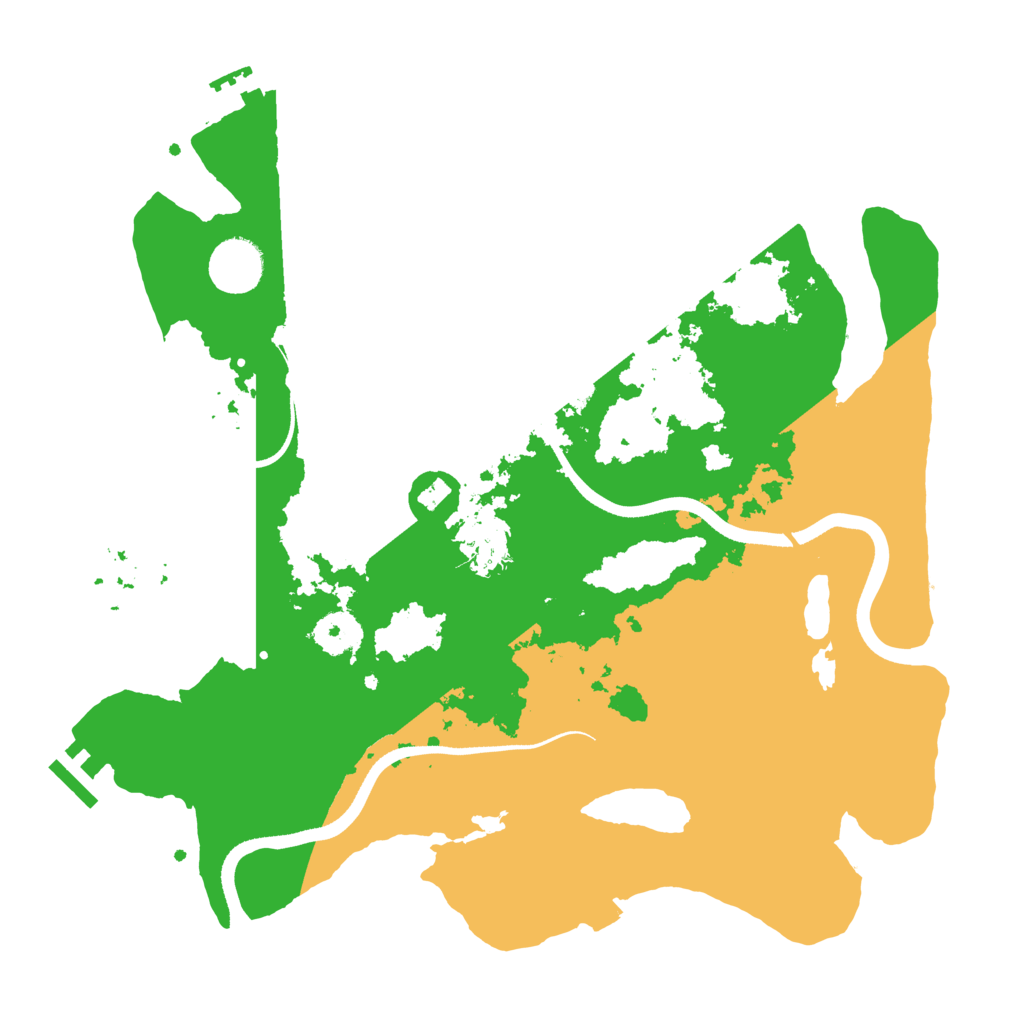 Biome Rust Map: Procedural Map, Size: 3500, Seed: 23550