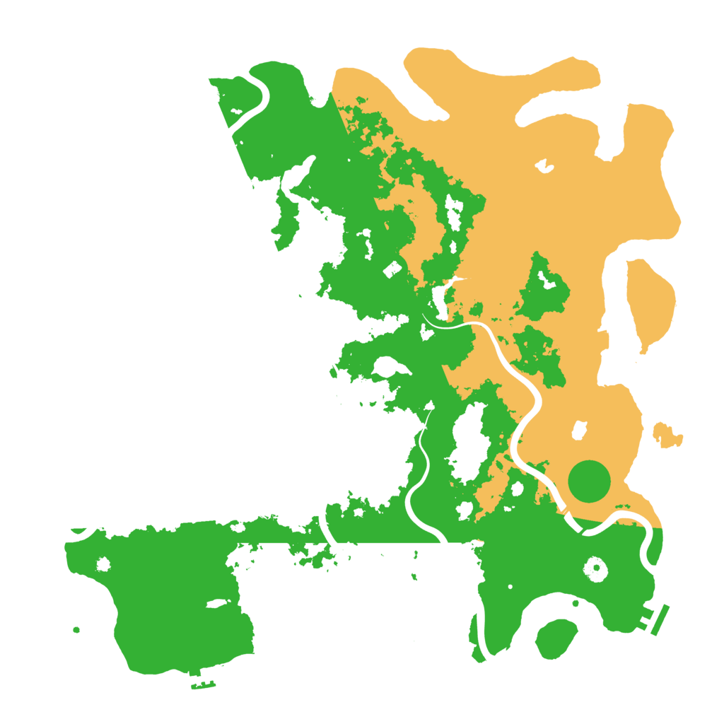 Biome Rust Map: Procedural Map, Size: 4500, Seed: 844358